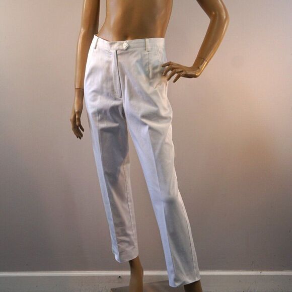 Vintage Leon Levin White Capri Dress Style Pants Womens Size Small - Picture 4 of 8
